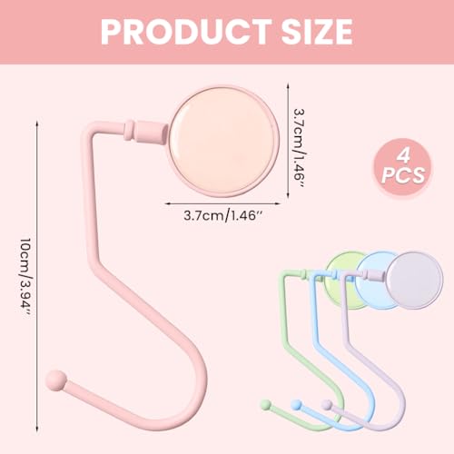 ZORBES® Pack of 4Bag Holders for Table Non-Slip Bag Hook Holder Table Handbag Holder Hook Bags Handbag Bag Stand ZORBES® Pack of 4Bag Holders for Table Non-Slip Bag Hook Holder Table Handbag Holder Hook Bags Handbag Bag Stand